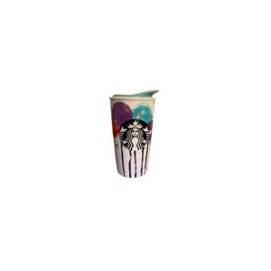 Starbucks Multicoloured 12 oz Balloon Metallic Hearts Ceramic Tumbler